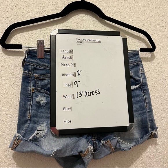 American Eagle Next Level Stretch Hi Rise Shortie Jean Shorts Womens Size 4 - Picture 7 of 11